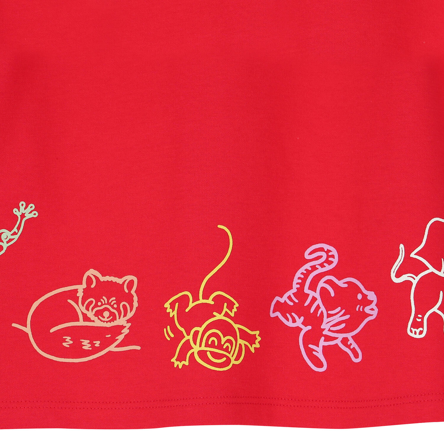 Baby Girls Red Logo Dress, 1, hi-res